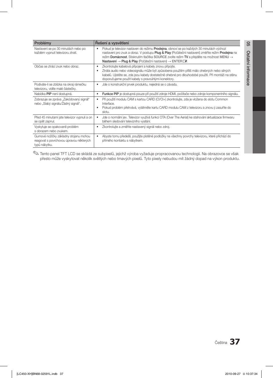 Samsung LE22C450E1W User Manual | Page 277 / 401