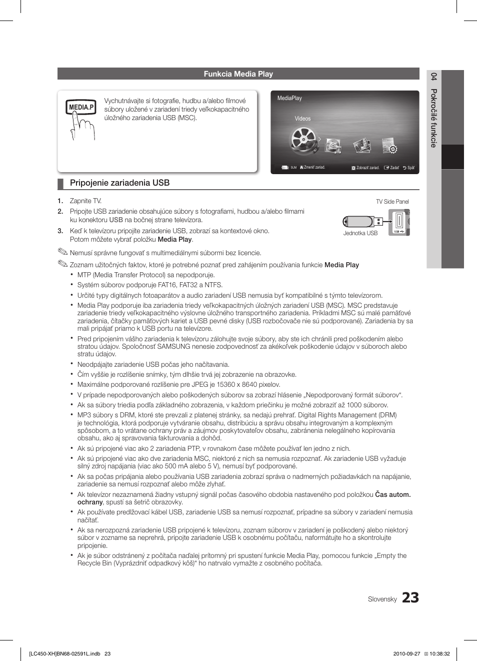 Samsung LE22C450E1W User Manual | Page 303 / 401