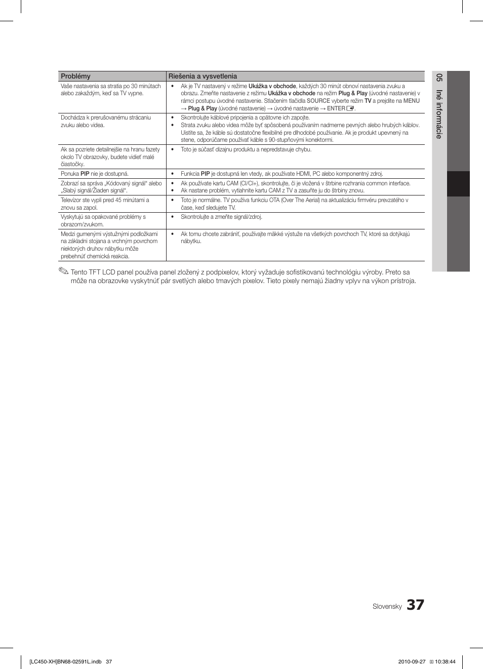 Samsung LE22C450E1W User Manual | Page 317 / 401