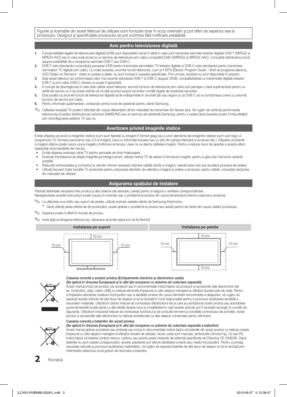 Samsung LE22C450E1W User Manual | Page 322 / 401