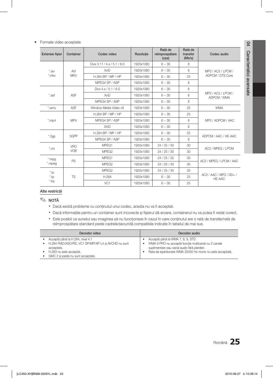 Samsung LE22C450E1W User Manual | Page 345 / 401