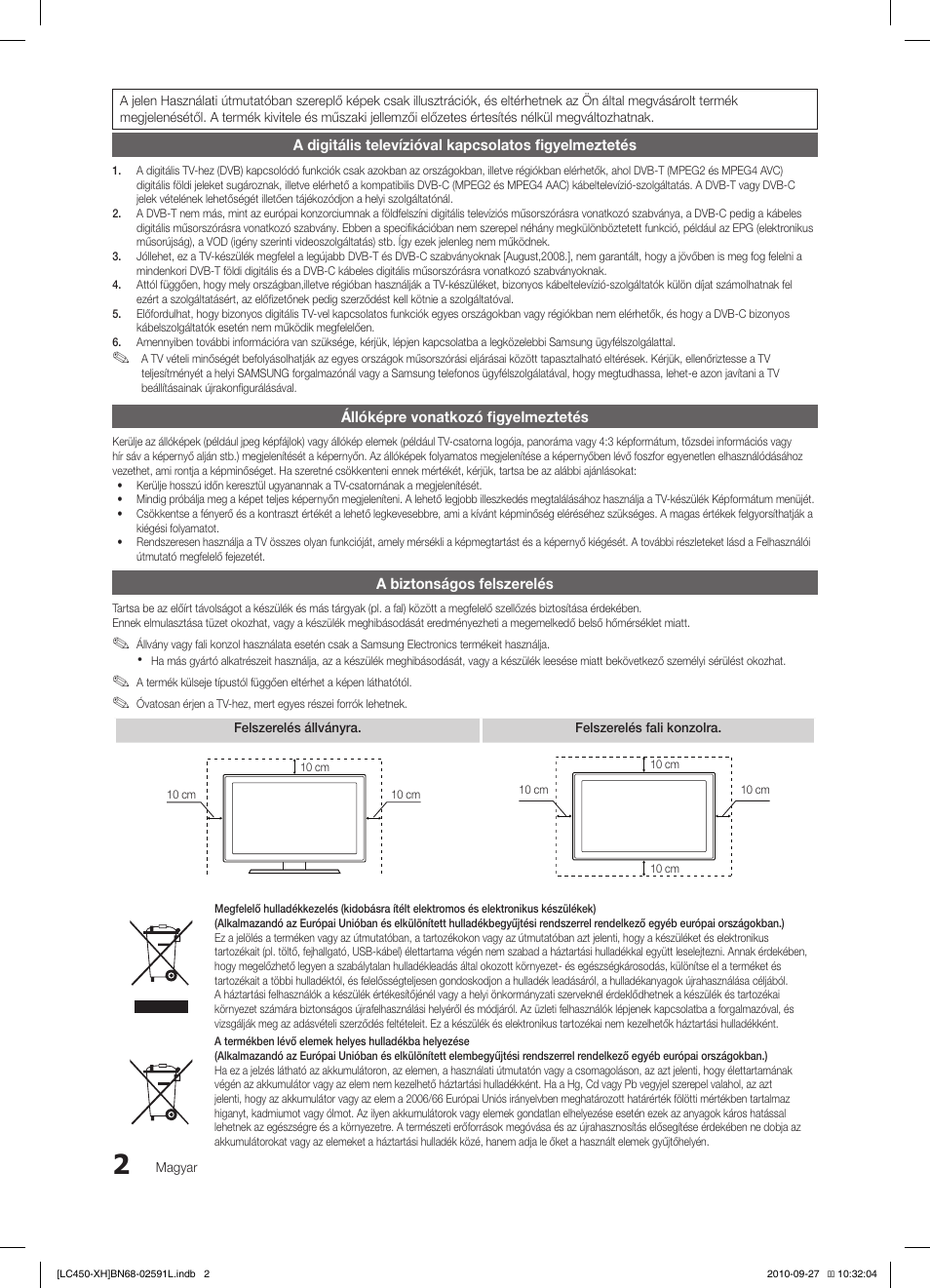 Samsung LE22C450E1W User Manual | Page 42 / 401