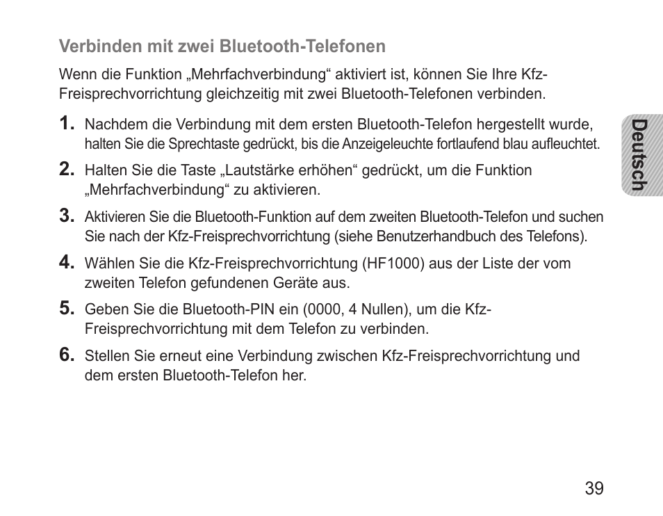 Deutsch | Samsung BHF1000 User Manual | Page 41 / 161
