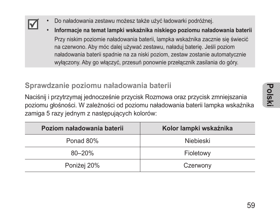 Polski | Samsung BHF1000 User Manual | Page 61 / 161