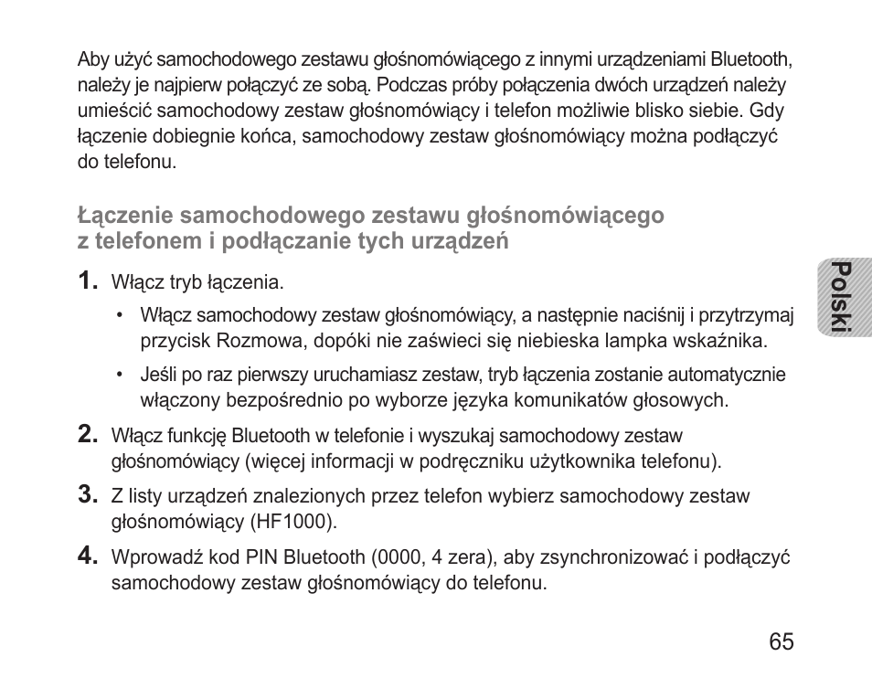 Polski | Samsung BHF1000 User Manual | Page 67 / 161