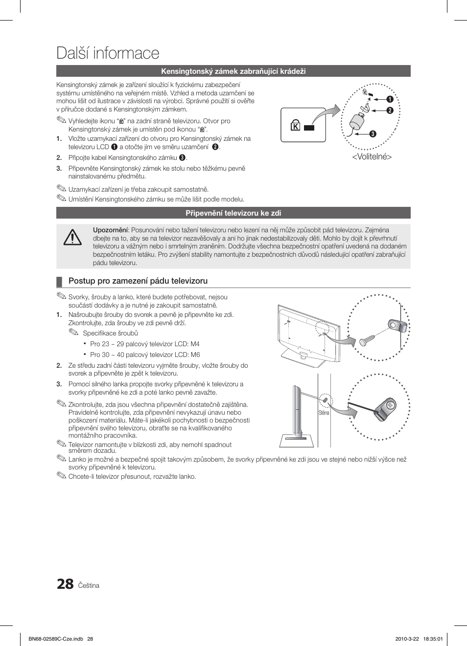 Další informace | Samsung LE32C350D1W User Manual | Page 226 / 331