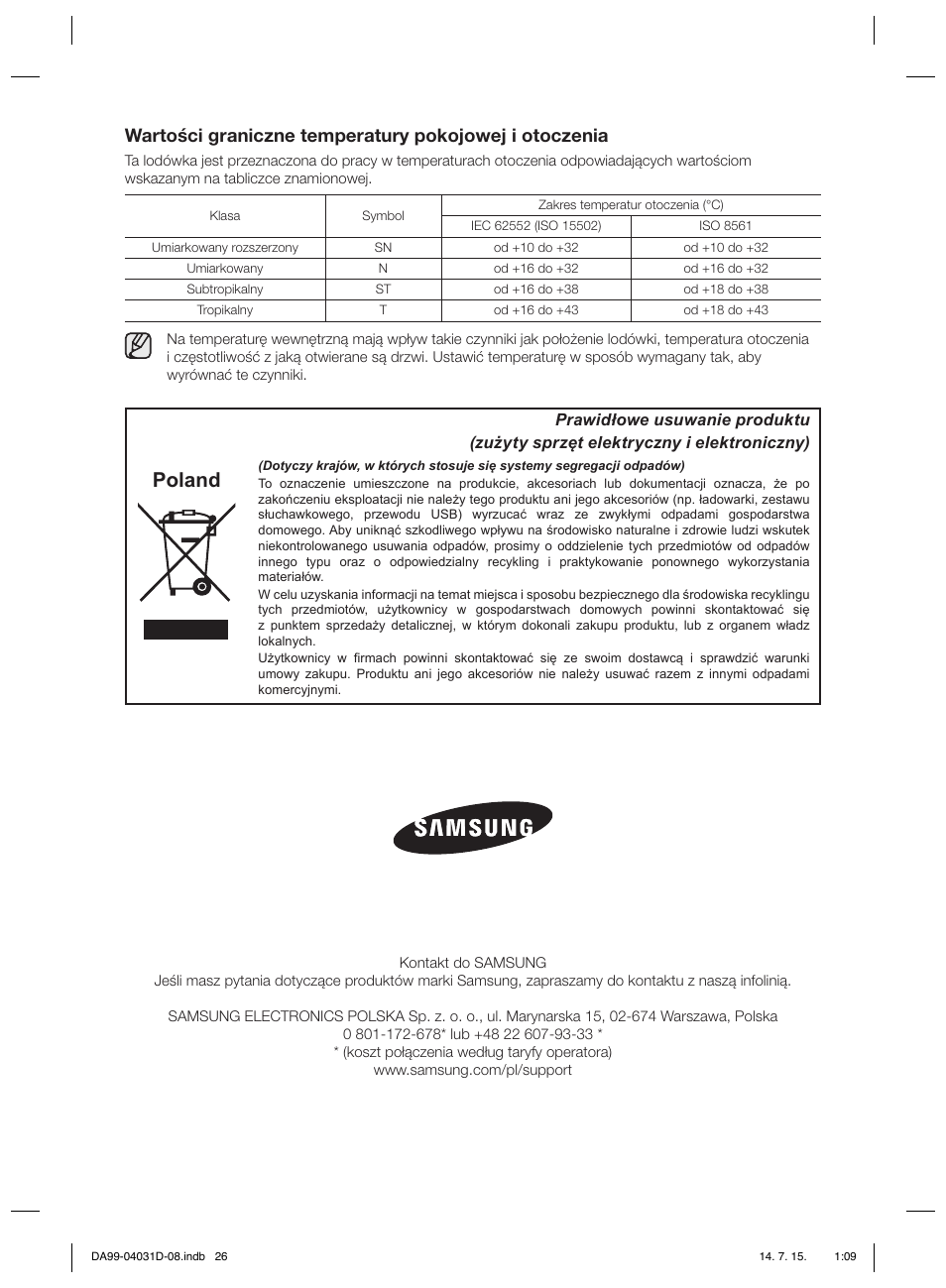 Poland | Samsung RS61781GDSR User Manual | Page 104 / 132