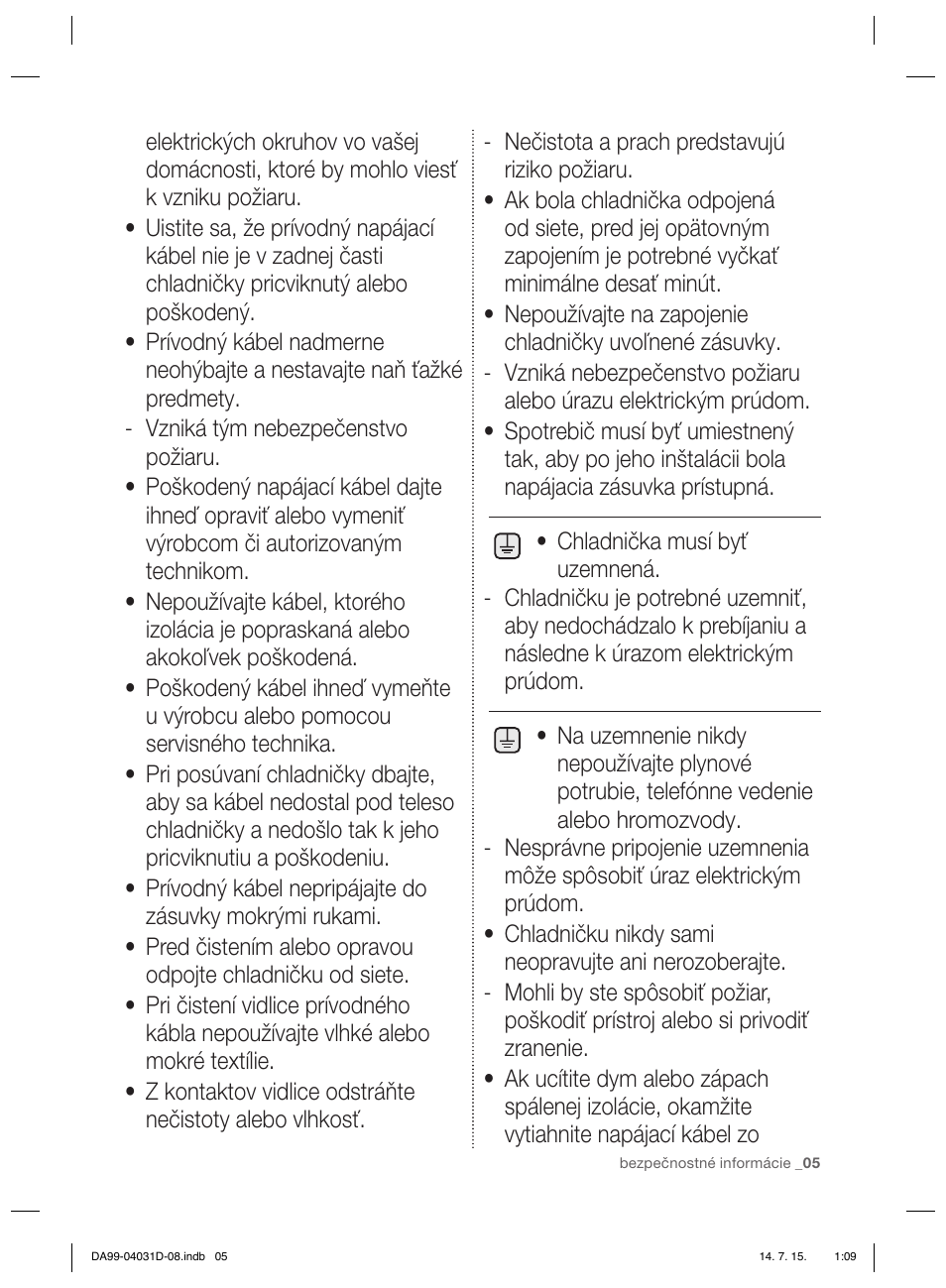 Samsung RS61781GDSR User Manual | Page 109 / 132