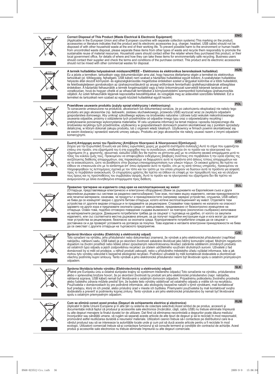 Samsung PS42B430P2W User Manual | Page 342 / 343