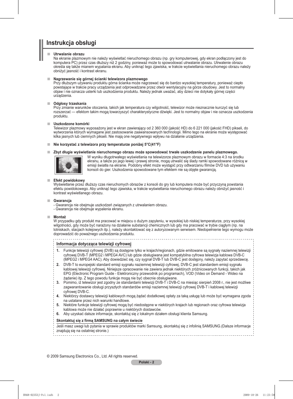 Instrukcja obsługi | Samsung PS42B430P2W User Manual | Page 70 / 343