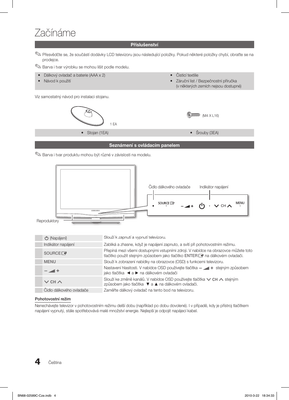 Začínáme | Samsung LE26C350D1W User Manual | Page 202 / 331