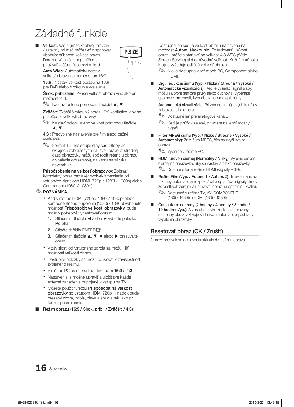 Základné funkcie, Fav.ch p.mode dual mts | Samsung LE26C350D1W User Manual | Page 247 / 331
