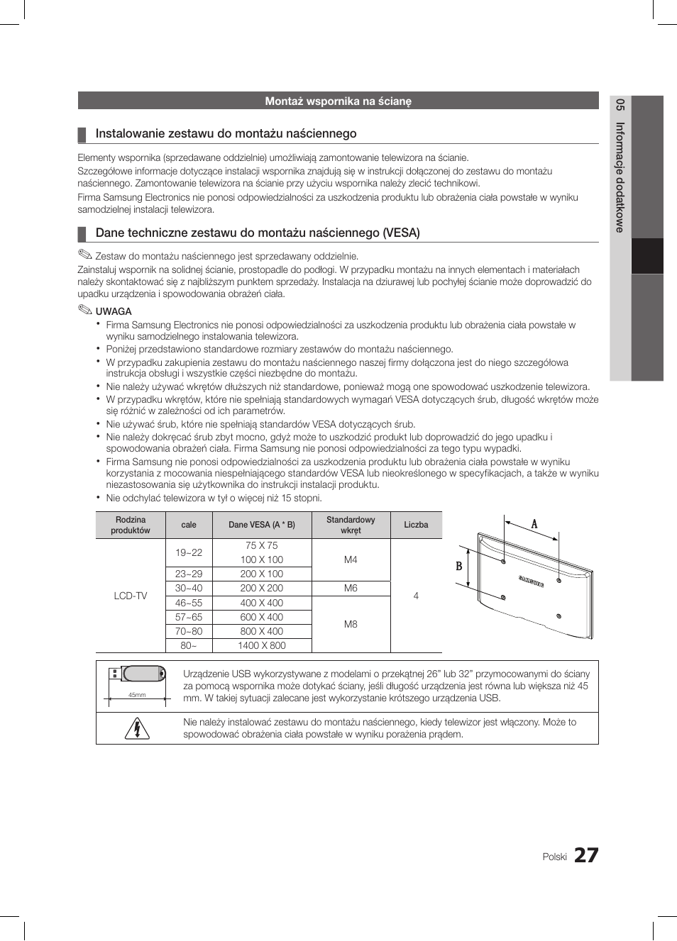 Samsung LE26C350D1W User Manual | Page 93 / 331