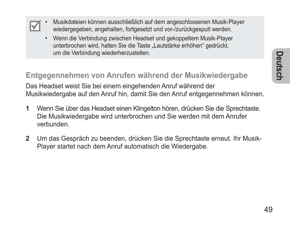 De uts ch | Samsung BHM3500 User Manual | Page 52 / 173