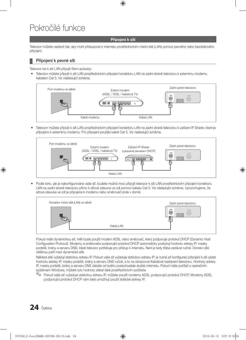 Pokročilé funkce | Samsung PS50C550G1W User Manual | Page 324 / 501