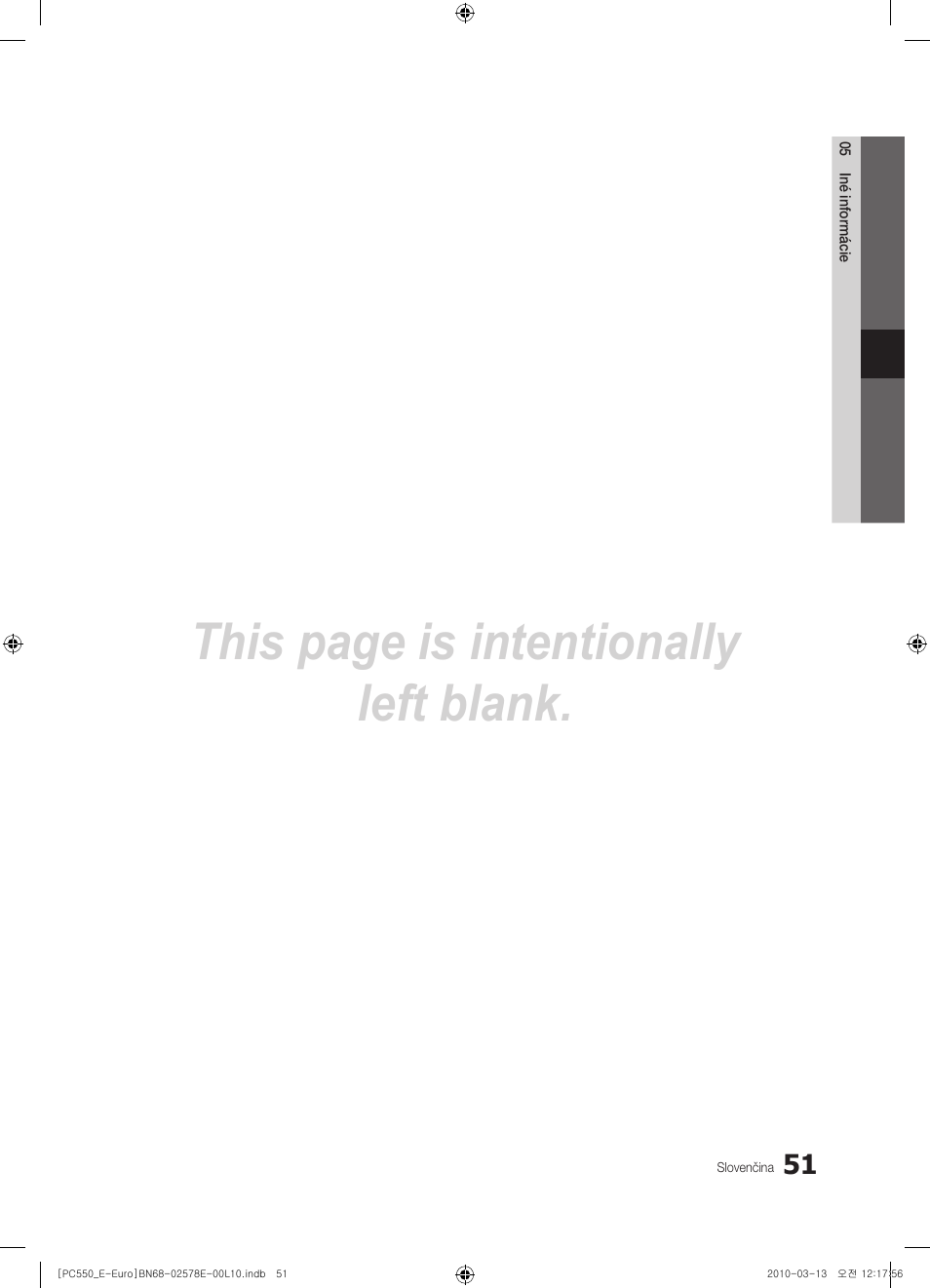 This page is intentionally left blank | Samsung PS50C550G1W User Manual | Page 401 / 501