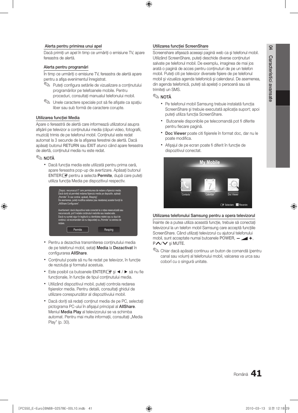 Samsung PS50C550G1W User Manual | Page 441 / 501