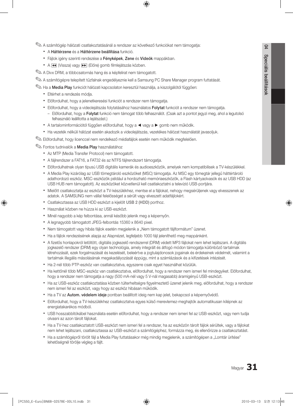 Samsung PS50C550G1W User Manual | Page 81 / 501