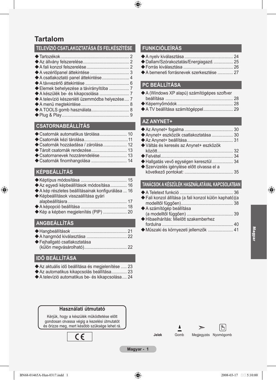 Tartalom | Samsung LE32A431T2 User Manual | Page 299 / 509