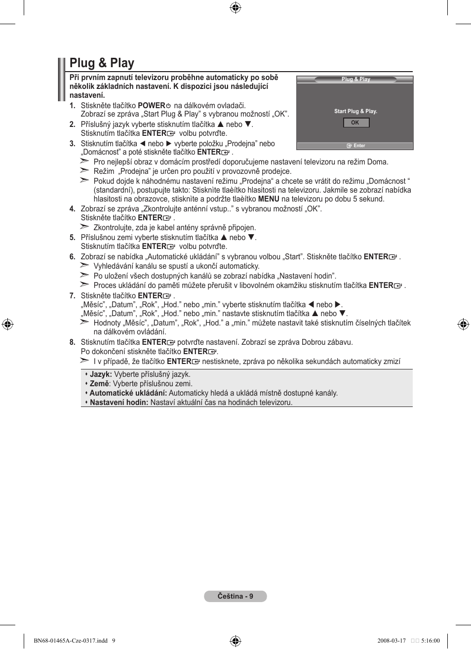 Plug & play | Samsung LE32A431T2 User Manual | Page 391 / 509