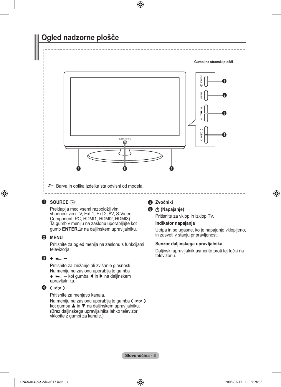 Ogled nadzorne plošče | Samsung LE32A431T2 User Manual | Page 469 / 509