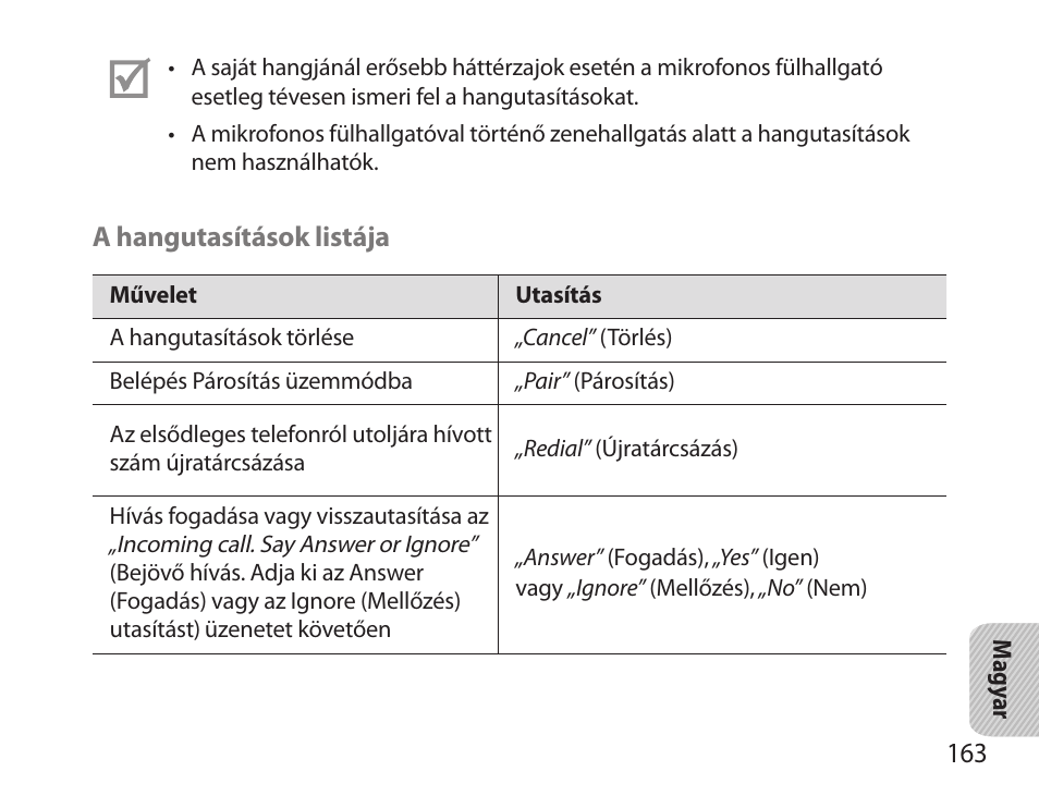 Samsung HM6000 User Manual | Page 165 / 183
