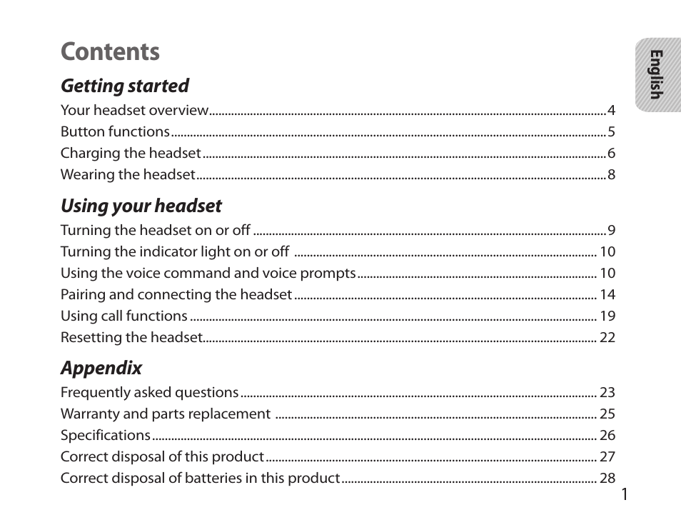 Samsung HM6000 User Manual | Page 3 / 183