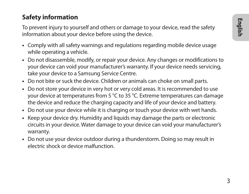 Samsung HM6000 User Manual | Page 5 / 183