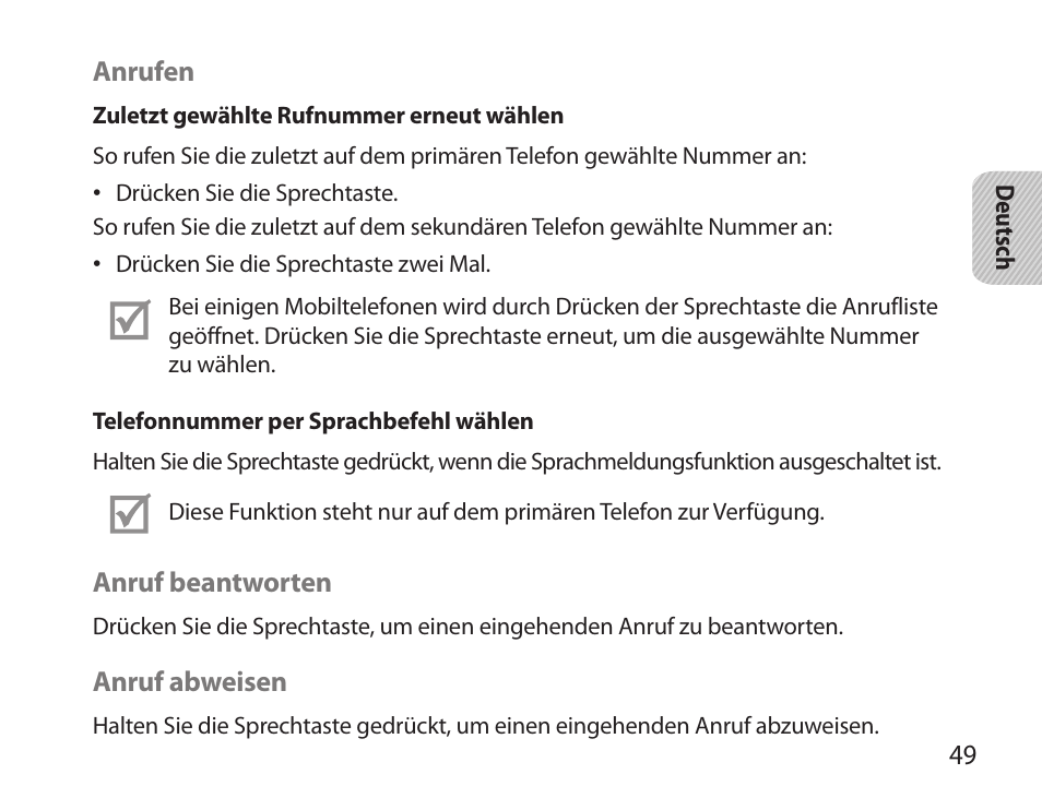 Samsung HM6000 User Manual | Page 51 / 183