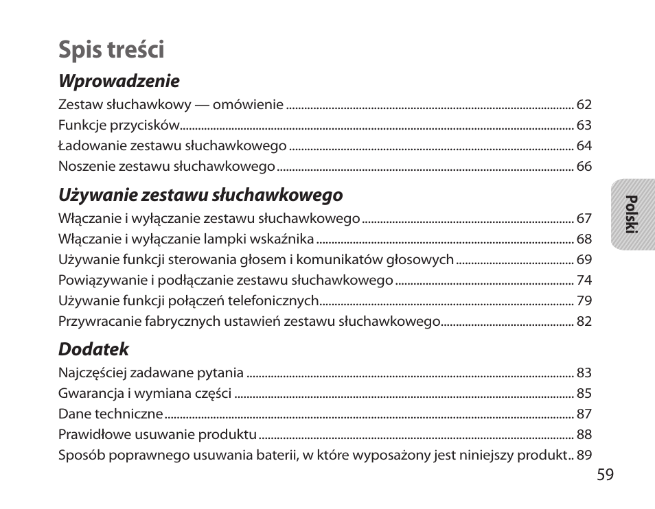 Samsung HM6000 User Manual | Page 61 / 183