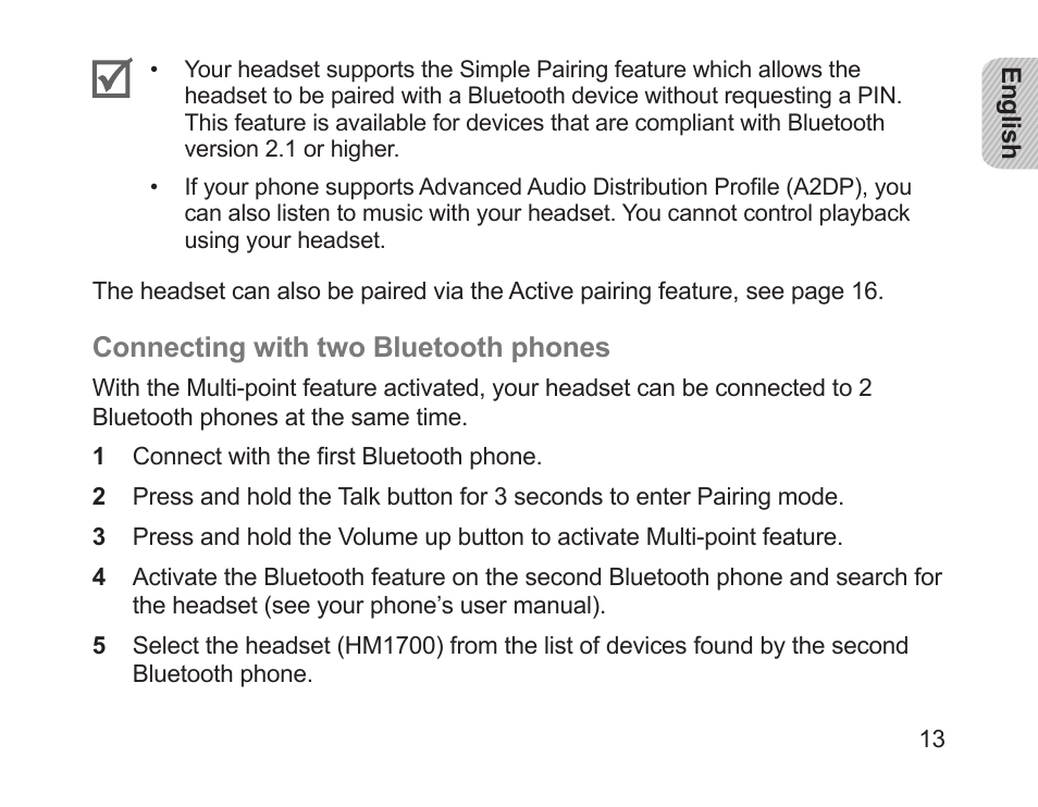 Samsung HM1700 User Manual | Page 15 / 169