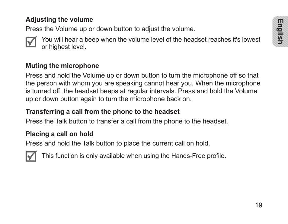 Samsung HM1700 User Manual | Page 21 / 169