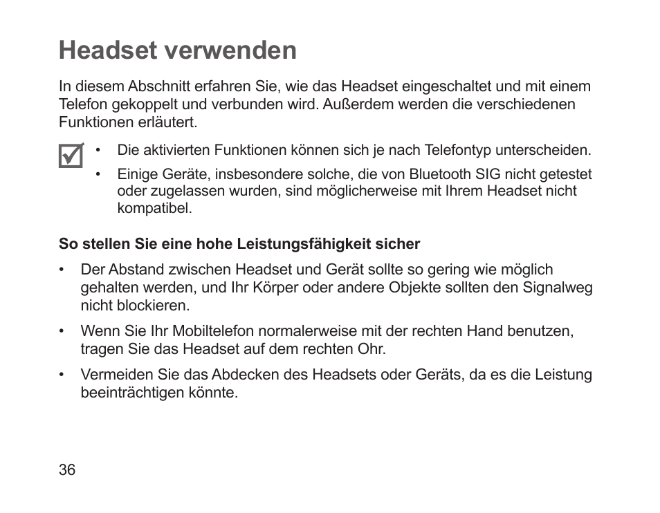 Headset verwenden | Samsung HM1700 User Manual | Page 38 / 169