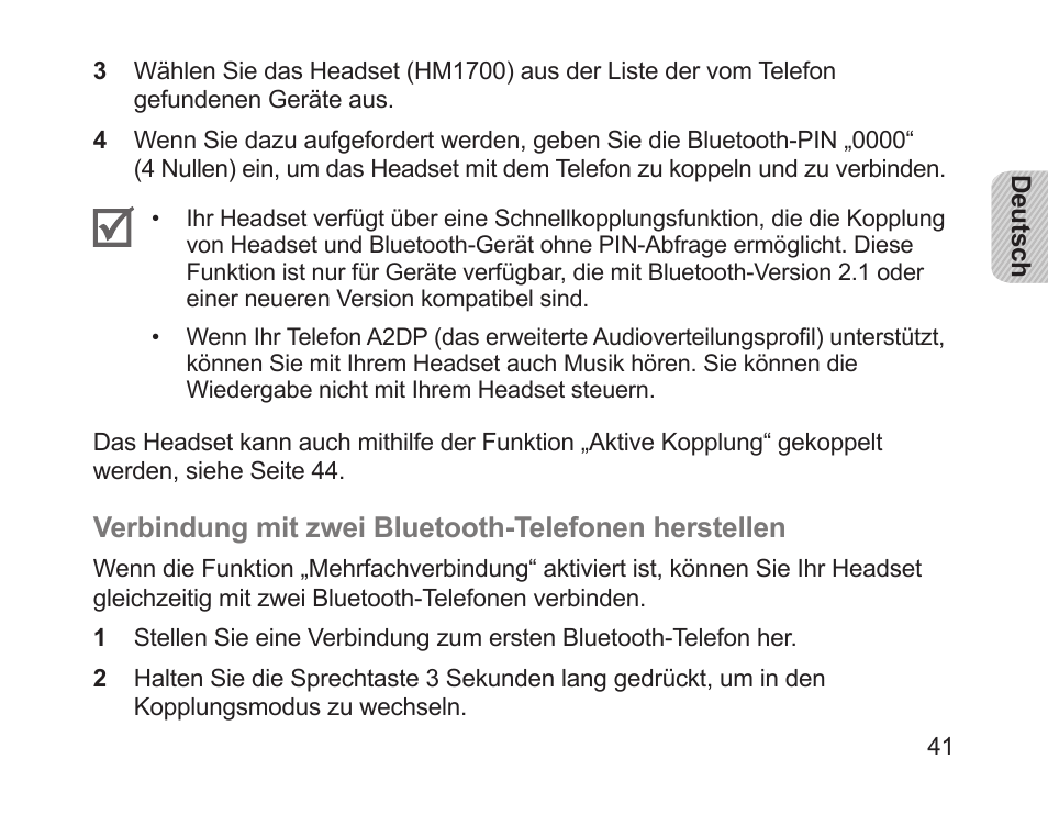 Samsung HM1700 User Manual | Page 43 / 169