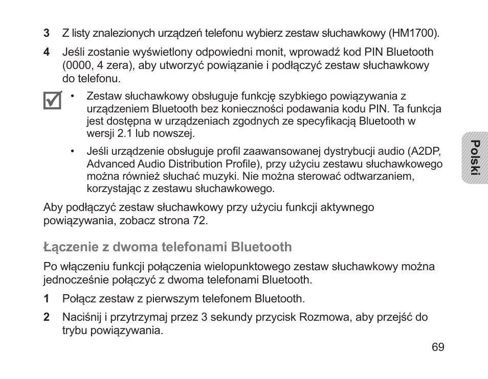 Samsung HM1700 User Manual | Page 71 / 169