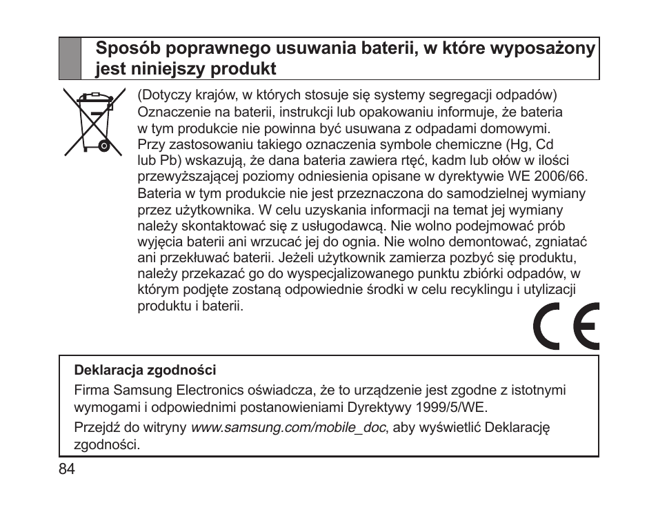 Jest niniejszy produkt | Samsung HM1700 User Manual | Page 86 / 169