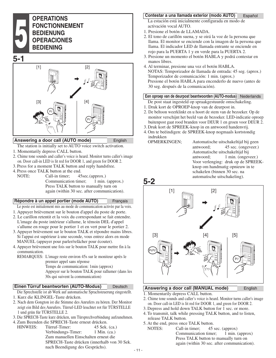 Aiphone JB-2MD User Manual | Page 11 / 16