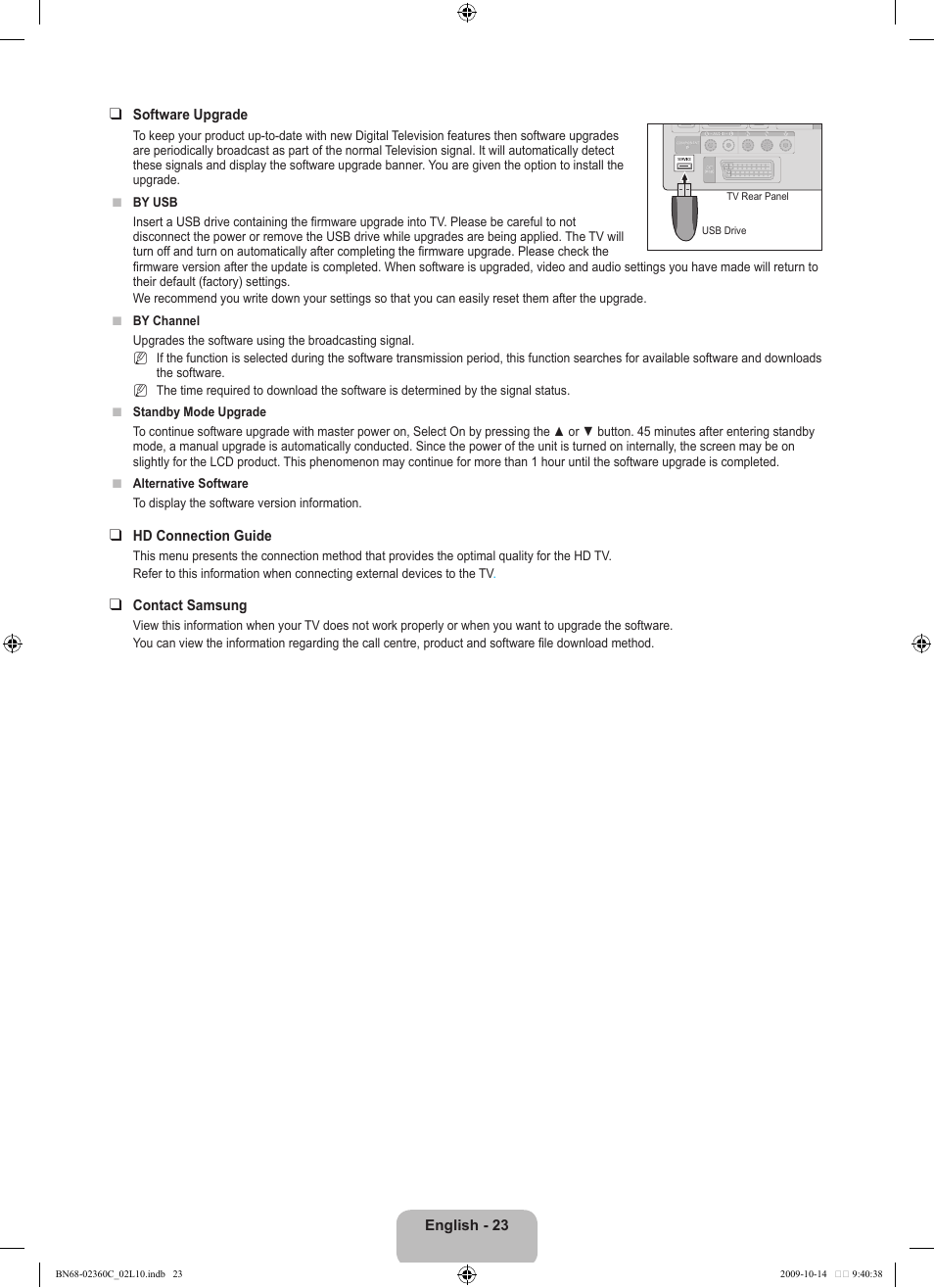 Samsung LE26B450C4W User Manual | Page 25 / 326