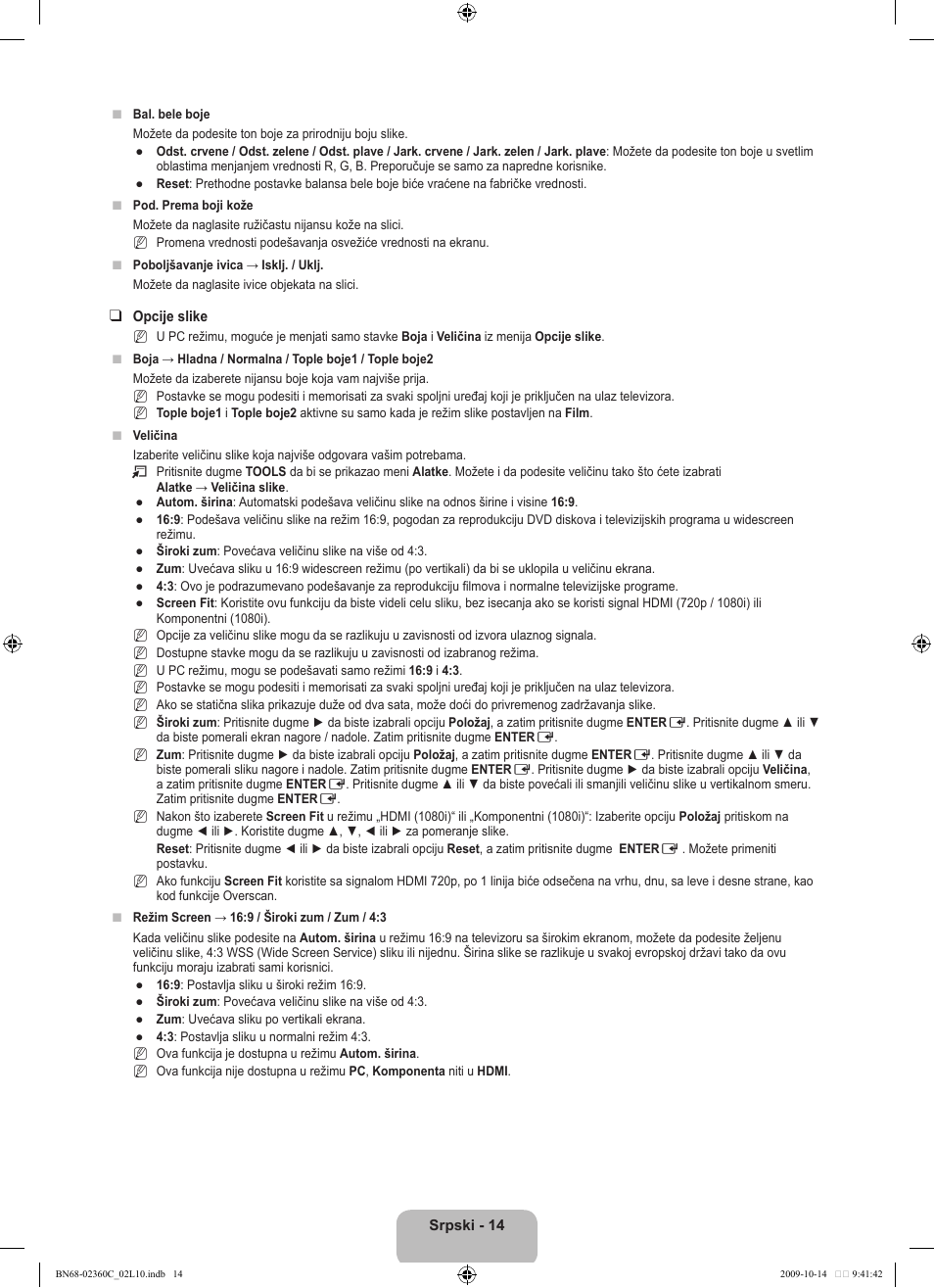Samsung LE26B450C4W User Manual | Page 302 / 326