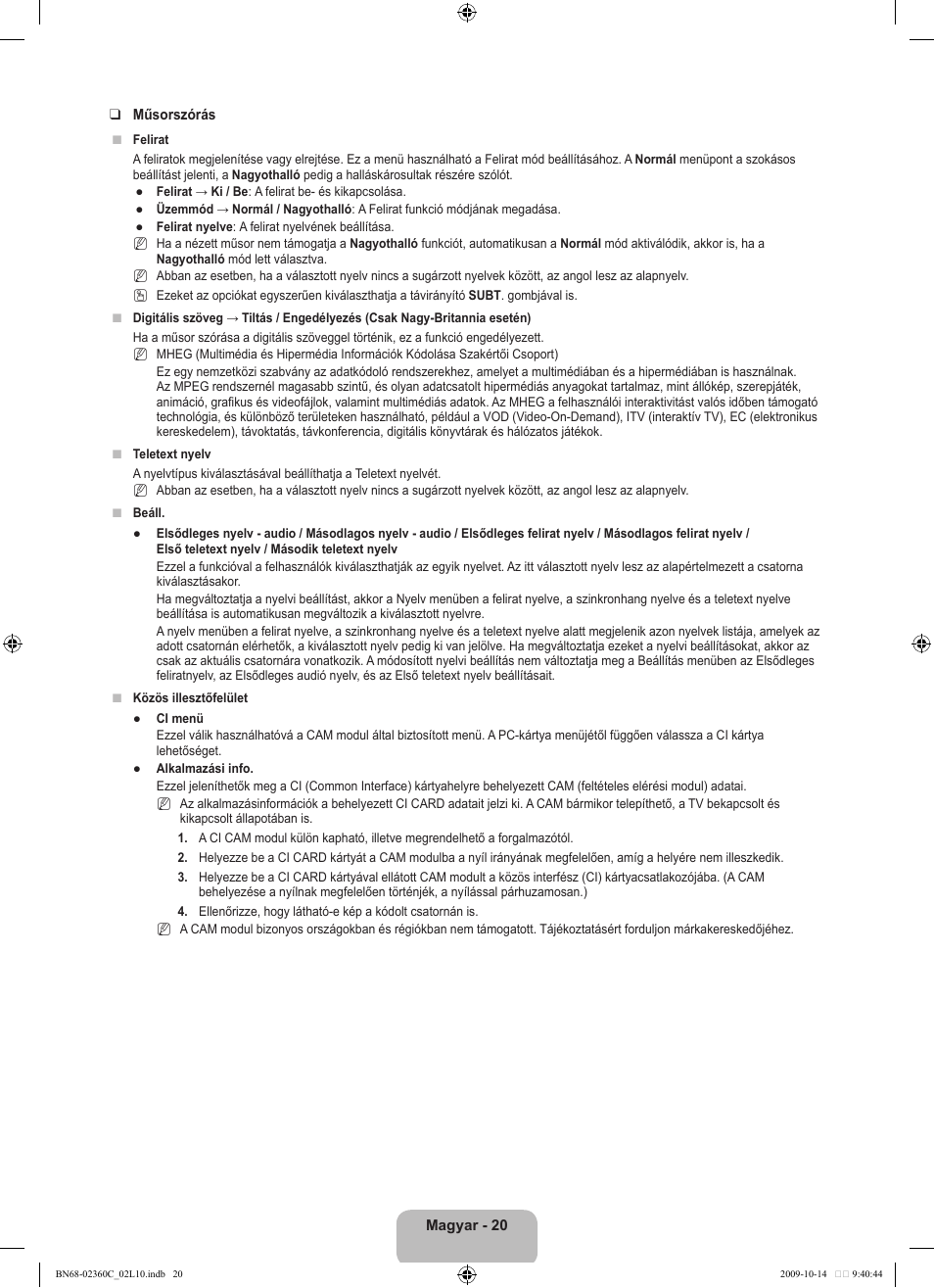 Samsung LE26B450C4W User Manual | Page 52 / 326