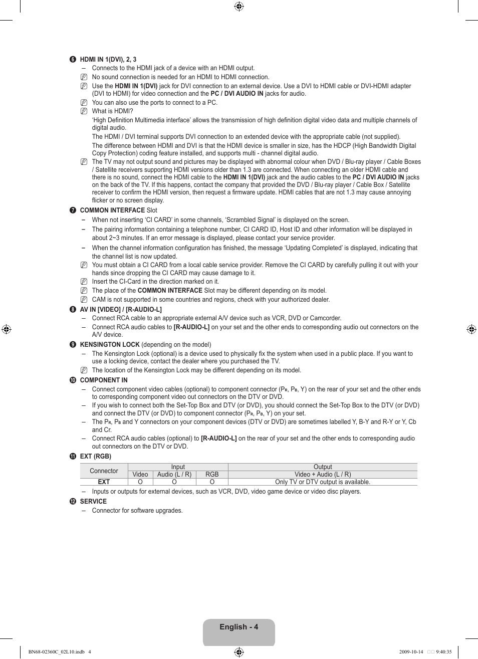 Samsung LE26B450C4W User Manual | Page 6 / 326