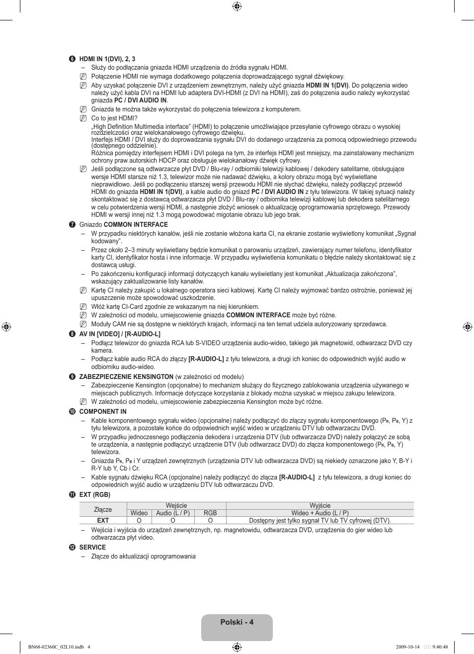Samsung LE26B450C4W User Manual | Page 68 / 326