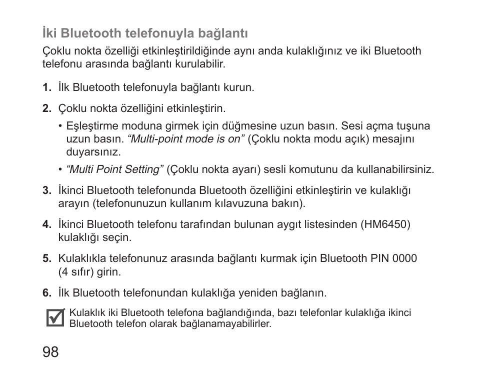 Samsung HM6450 User Manual | Page 100 / 191