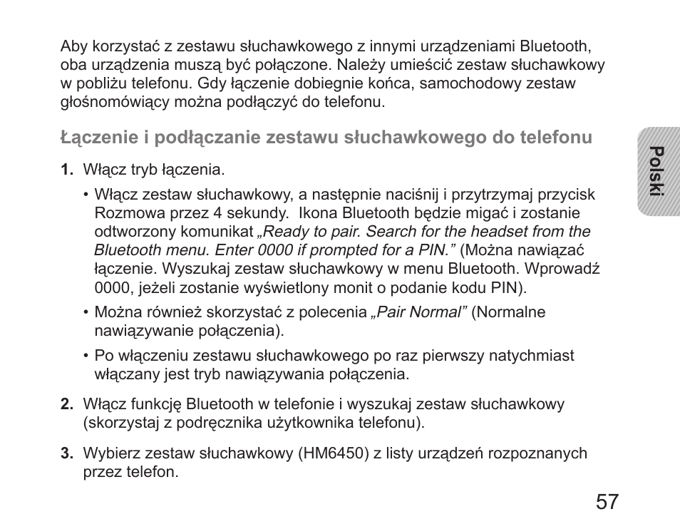 Samsung HM6450 User Manual | Page 59 / 191