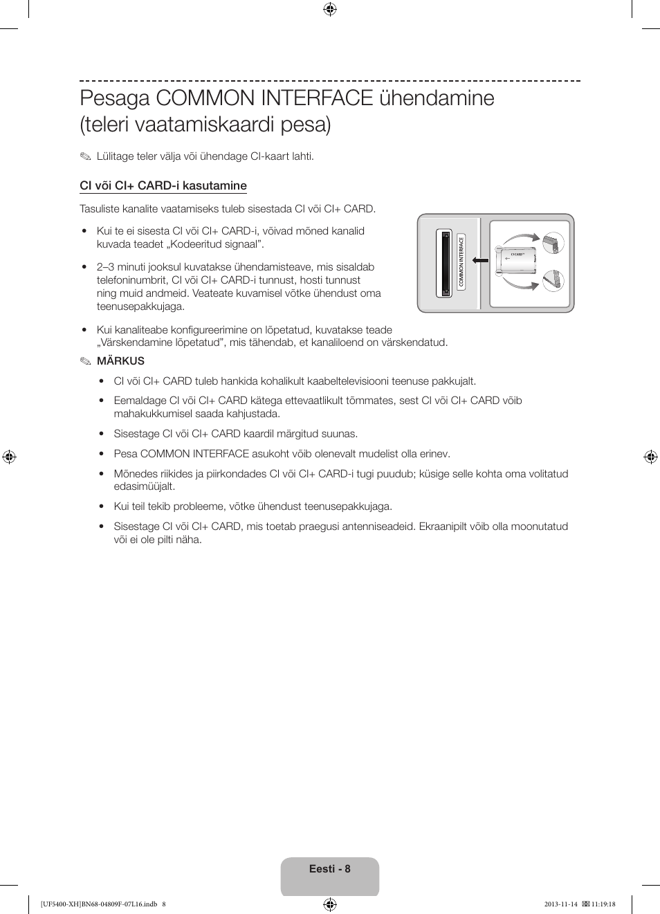 Samsung UE22F5410AW User Manual | Page 278 / 289