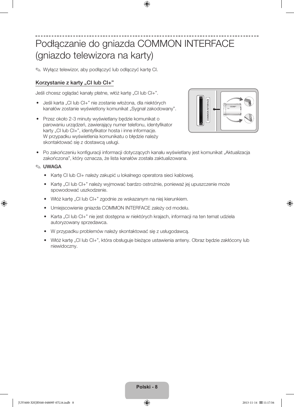 Samsung UE22F5410AW User Manual | Page 44 / 289