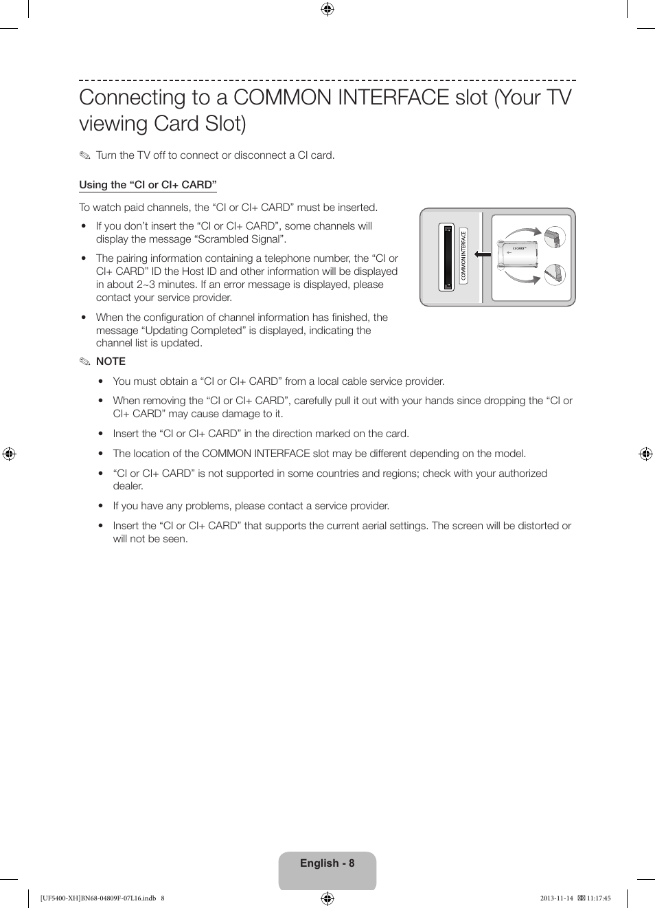 Samsung UE22F5410AW User Manual | Page 8 / 289
