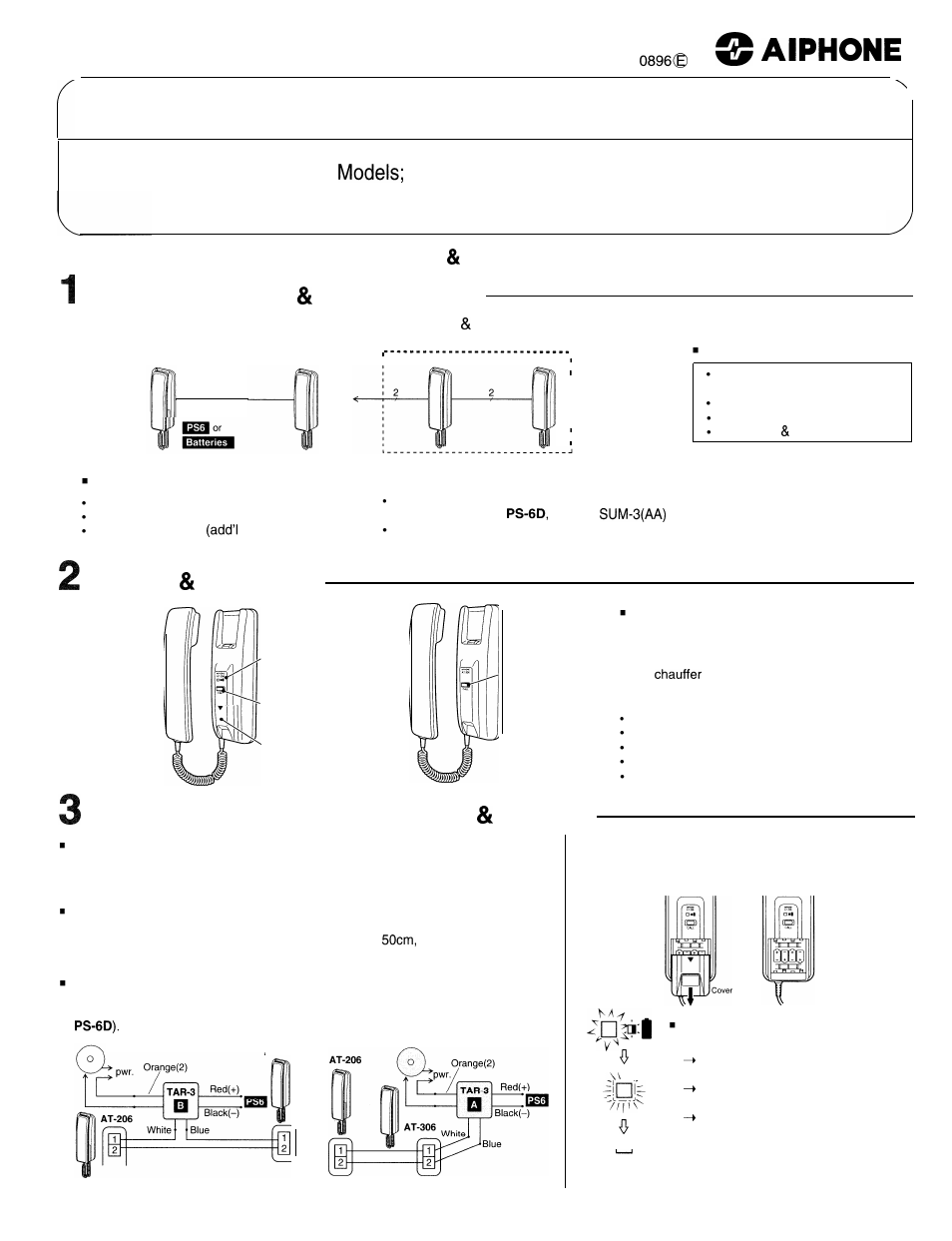 Aiphone AT-306 User Manual | 2 pages