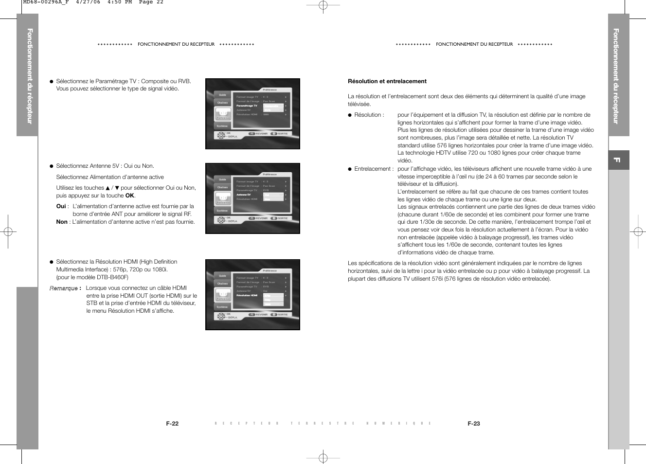 Samsung DTB-B360 User Manual | Page 14 / 62