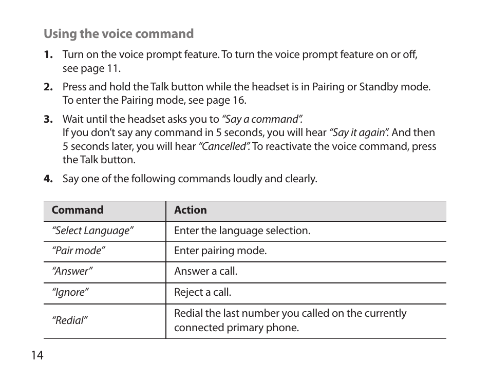 Samsung HM3700 User Manual | Page 16 / 213